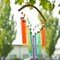 In the Breeze 7025 — Rainbow Textured Glass Mobile Wind Chime - Colorful Hanging Suncatcher - Hanging Glass Decoration